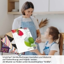 Mobile Preview: Küchenrückwand Folie Früchte Mix Splash A4 Muster