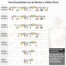 Mobile Preview: Küchenrückwand Folie Früchte Mix Splash Variantenauswahl Vorschaubild  Höhe 51cm