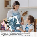 Mobile Preview: Küchenrückwand Folie Blaubeeren Splash A4 Muster