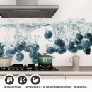 Mobile Preview: Küchenrückwand Folie Blaubeeren Splash Detailbild 1
