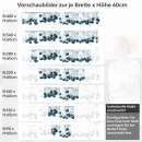 Mobile Preview: Küchenrückwand Folie Blaubeeren Splash Variantenauswahl Vorschaubild  Höhe 60cm