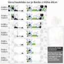 Mobile Preview: Küchenrückwand Folie Brombeeren Splash Variantenauswahl Vorschaubild  Höhe 60cm