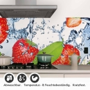 Mobile Preview: Küchenrückwand Folie Erdbeeren Splash Detailbild 1