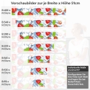 Mobile Preview: Küchenrückwand Folie Erdbeeren Splash Variantenauswahl Vorschaubild  Höhe 51cm