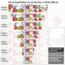 Mobile Preview: Küchenrückwand Folie Erdbeeren Splash Variantenauswahl Vorschaubild  Höhe 80cm