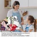 Mobile Preview: Küchenrückwand Folie Kirschen Splash Früchte A4 Muster