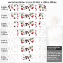 Mobile Preview: Küchenrückwand Folie Kirschen Splash Früchte Variantenauswahl Vorschaubild  Höhe 80cm