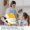 Mobile Preview: Küchenrückwand Folie Orangenmilch A4 Muster