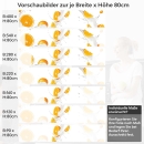 Mobile Preview: Küchenrückwand Folie Orangenmilch Variantenauswahl Vorschaubild Höhe 80cm