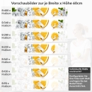 Mobile Preview: Küchenrückwand Folie Orange Freeze Variantenauswahl Vorschaubild Höhe 60cm