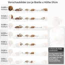 Mobile Preview: Küchenrückwand Folie Kokosnuss Freeze Variantenauswahl Vorschaubild Höhe 51cm