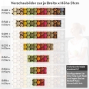 Mobile Preview: Küchenrückwand Folie bunte Gewürze Variantenauswahl Vorschaubild Höhe 51cm