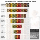 Mobile Preview: Küchenrückwand Folie bunte Gewürze Variantenauswahl Vorschaubild Höhe 60cm