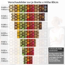 Mobile Preview: Küchenrückwand Folie bunte Gewürze Variantenauswahl Vorschaubild Höhe 80cm