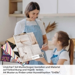 Mobile Preview: Küchenrückwand Folie Holzmaserung Mosaik A4 Muster