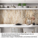 Mobile Preview: Küchenrückwand Folie Holzoptik Artikelbild 1