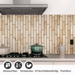 Mobile Preview: Küchenrückwand Folie Holzoptik Detailbild 1