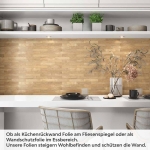 Mobile Preview: Küchenrückwand Folie Holzriemchen Holzoptik Artikelbild 1