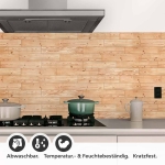 Mobile Preview: Küchenrückwand Folie Lärche Holzoptik Detailbild 1