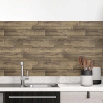 Mobile Preview: Küchenrückwand Folie Parkettoptik Hauptbild 1