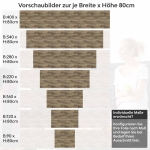 Mobile Preview: Küchenrückwand Folie Parkettoptik Höhe 80cm