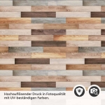 Mobile Preview: Küchenrückwand Folie Retro Holz Textur Detailbild 2