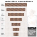 Mobile Preview: Küchenrückwand Folie dunkles Holz Höhe 60cm