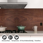 Mobile Preview: Küchenrückwand Folie Holzstruktur Detailbild 1