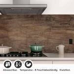 Mobile Preview: Küchenrückwand Folie rustikale Holzoptik Detailbild 1