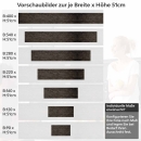 Mobile Preview: Küchenrückwand Folie Antikholz Höhe 51cm