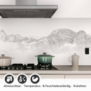 Mobile Preview: Küchenrückwand Folie weiße Berge Detailbild 1