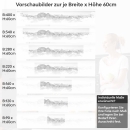 Mobile Preview: Küchenrückwand Folie weiße Berge Variantenauswahl Vorschaubild Höhe 60cm