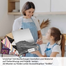 Mobile Preview: Küchenrückwand Folie monochrome Berge A4 Muster