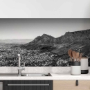 Mobile Preview: Küchenrückwand Folie monochrome Berge Hauptbild 1