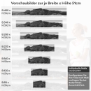 Mobile Preview: Küchenrückwand Folie monochrome Berge Variantenauswahl Vorschaubild Höhe 51cm