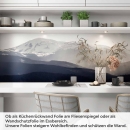 Mobile Preview: Küchenrückwand Folie dezente Berglandschaft Artikelbild 1