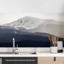 Mobile Preview: Küchenrückwand Folie dezente Berglandschaft Hauptbild 1