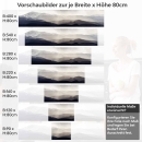 Mobile Preview: Küchenrückwand Folie dezente Berglandschaft Variantenauswahl Vorschaubild Höhe 80cm