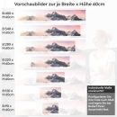 Mobile Preview: Küchenrückwand Folie verschneite Bergspitze Variantenauswahl Vorschaubild Höhe 60cm