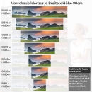 Mobile Preview: Küchenrückwand Folie idyllische Landschaft Variantenauswahl Vorschaubild Höhe 80cm