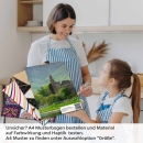 Mobile Preview: Küchenrückwand Folie Landschaft im Abendrot A4 Muster