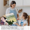Mobile Preview: Küchenrückwand Folie Hügellandschaft A4 Muster