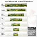 Mobile Preview: Küchenrückwand Folie Hügellandschaft Variantenauswahl Vorschaubild Höhe 60cm