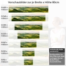 Mobile Preview: Küchenrückwand Folie Hügellandschaft Variantenauswahl Vorschaubild Höhe 80cm