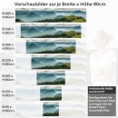 Mobile Preview: Küchenrückwand Folie Nebel in der Dämmerung Variantenauswahl Vorschaubild Höhe 80cm