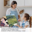 Mobile Preview: Küchenrückwand Folie Zugreise in grünen Täler A4 Muster
