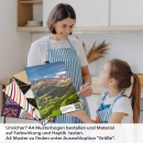 Mobile Preview: Küchenrückwand Folie grüne Weite & Wanderwege A4 Muster