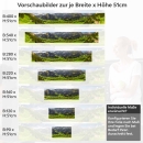 Mobile Preview: Küchenrückwand Folie grüne Weite & Wanderwege Höhe 51cm