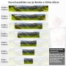 Mobile Preview: Küchenrückwand Folie grüne Weite & Wanderwege Höhe 60cm