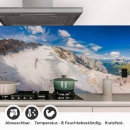 Mobile Preview: Küchenrückwand Folie Hochlandpanorama zwischen Eis & Grün Detailbild 1